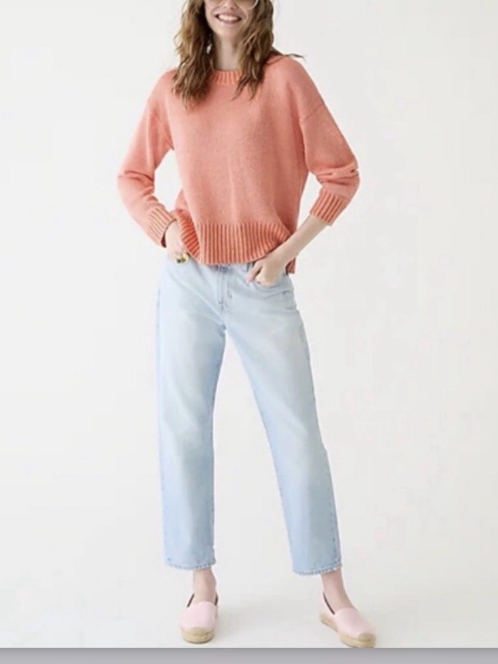 Slouchy boyfriend denim J. Crew 28 worn once